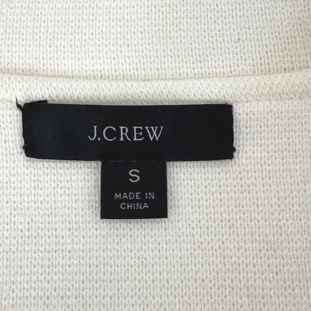 J. Crew Sweater Jacket‎ Cream One Button Womens Size Small